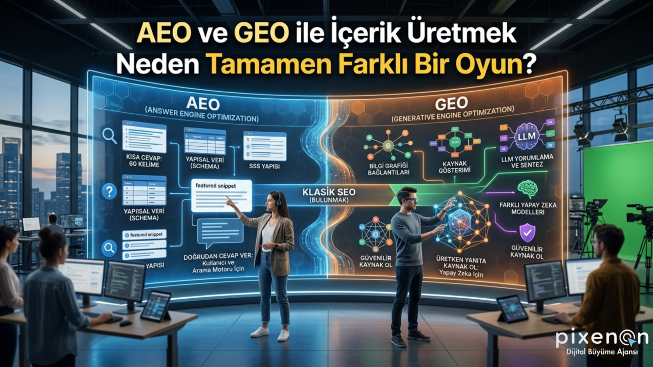 AEO ve GEO ile İçerik Üretmek Neden Tamamen Farklı Bir Oyun