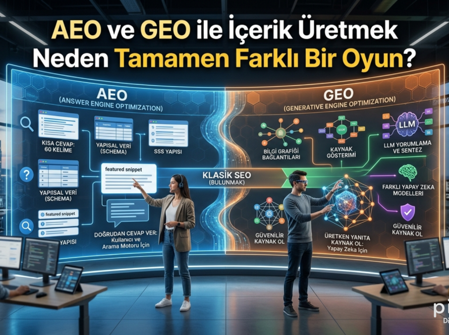 AEO ve GEO ile İçerik Üretmek Neden Tamamen Farklı Bir Oyun