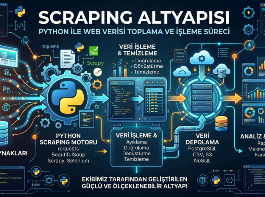 Ekibimizin Kurduğu Python Scraping Altyapısı