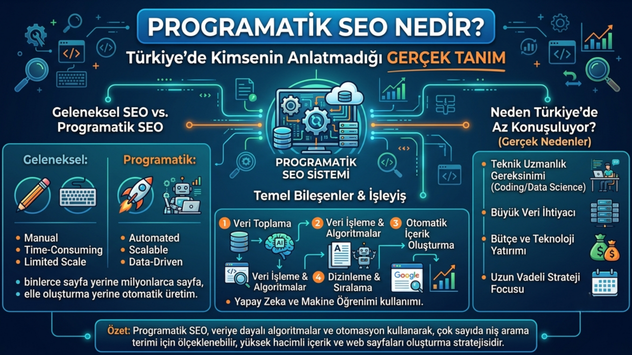 Programatik SEO Nedir Türkiye'de Kimsenin Anlatmadığı Gerçek Tanım