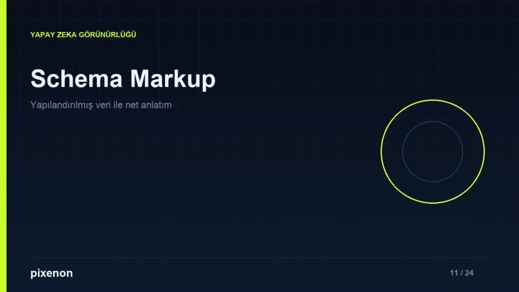 Schema Markup ve Yapılandırılmış Veri Danışmanlığı - Pixenon