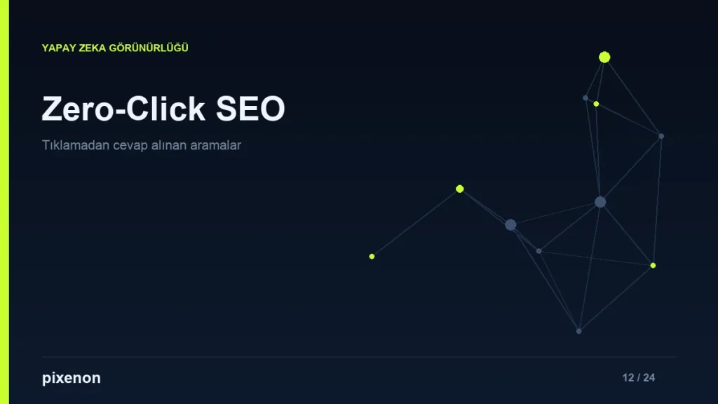Zero-Click SEO Danışmanlığı - Pixenon