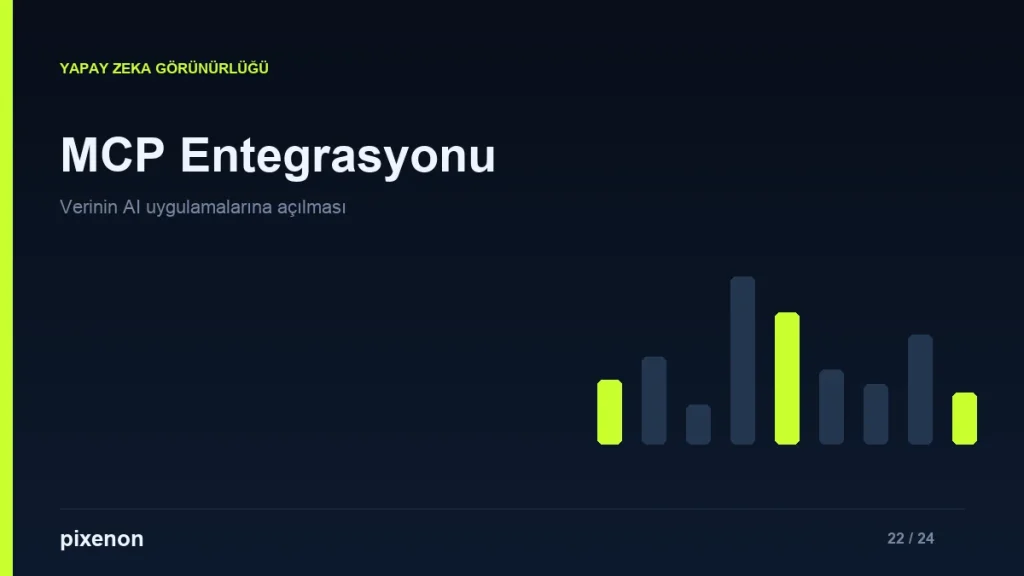 MCP Entegrasyonu ve AI Erişilebilirlik Danışmanlığı - Pixenon