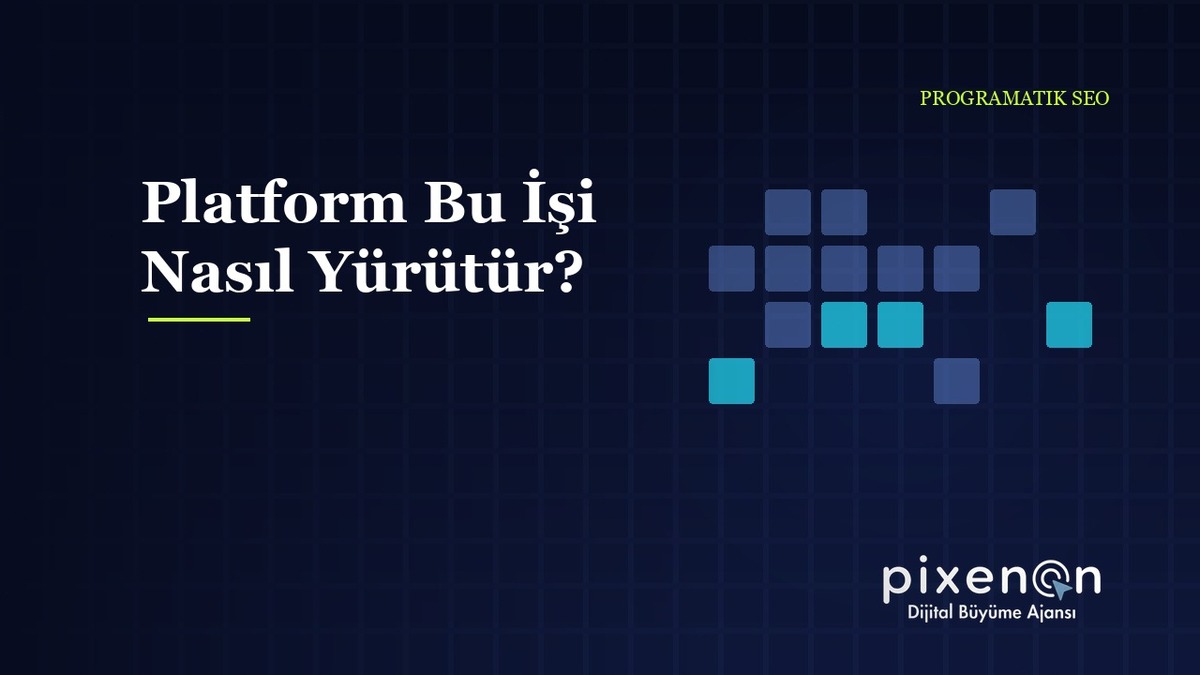 Platform Bu İşi Nasıl Yürütür? Programatik SEO Hizmeti Platform Bu İşi Nasıl Yürütür?