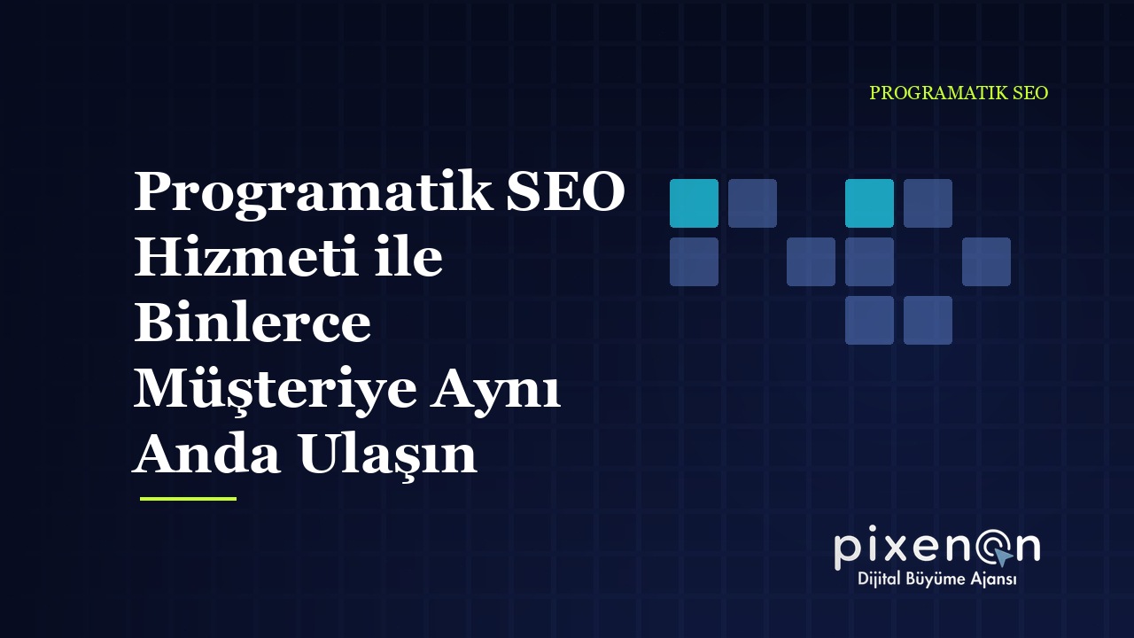 Programatik SEO Hizmeti ile Binlerce Müşteriye Aynı Anda Ulaşın